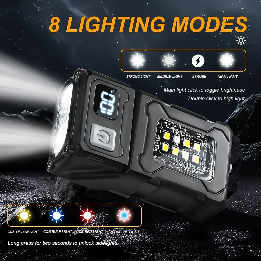 Mini Portable LED COB Flashlig - Led Headlight Bulbs ulasan dan harga