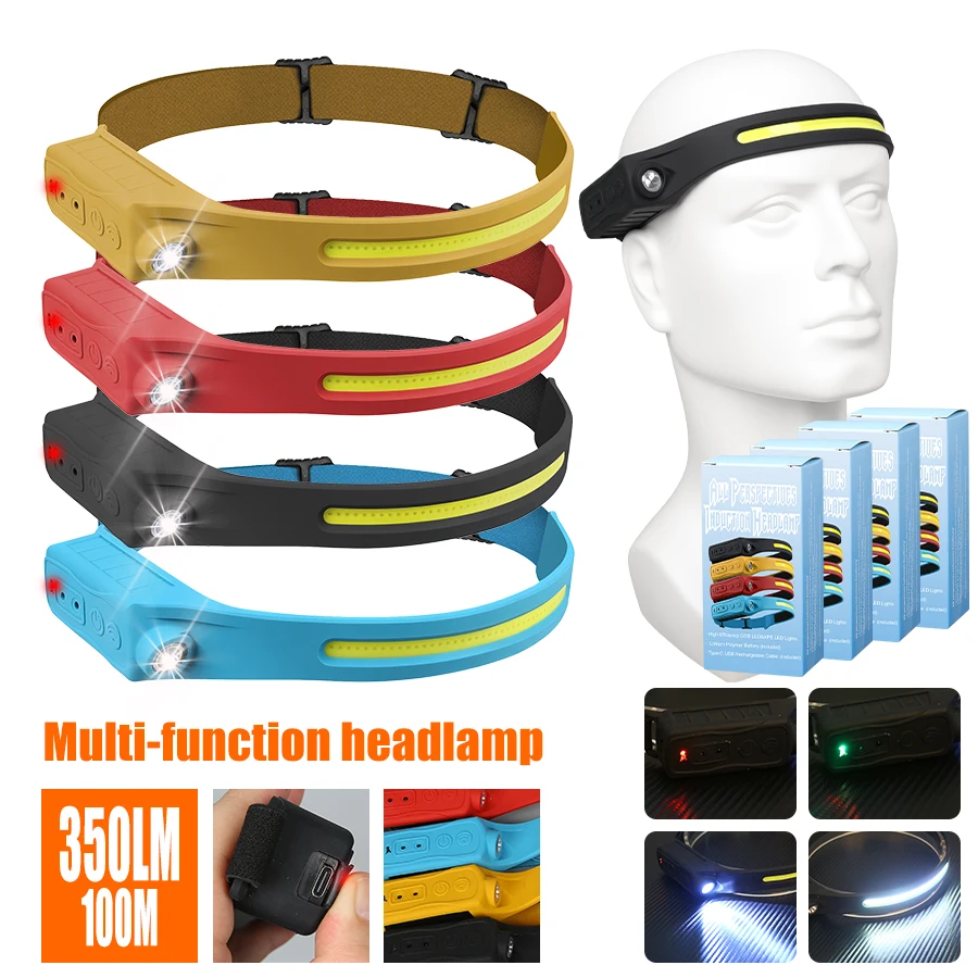 Rechargeable Headlamp 350 Lume - Led Headlight Bulbs ulasan dan harga