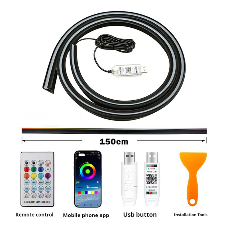 1.5M LED Car Dashboard Sealing - Car Accessories Sound System ulasan dan harga