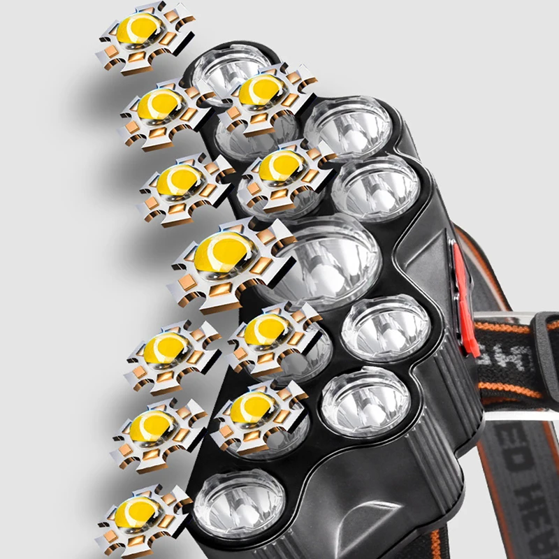 11 LED Headlamp Strong Light H - Led Headlight Bulbs ulasan dan harga