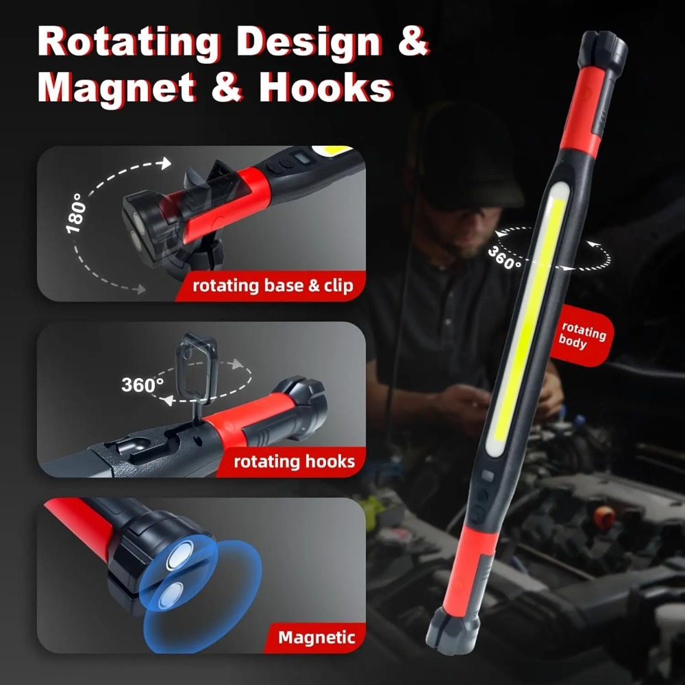 Super Bright Magnetic COB Work - Led Headlight Bulbs ulasan dan harga