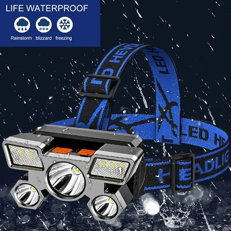 5 LED Flashlight Rechargeable  - Led Headlight Bulbs ulasan dan harga
