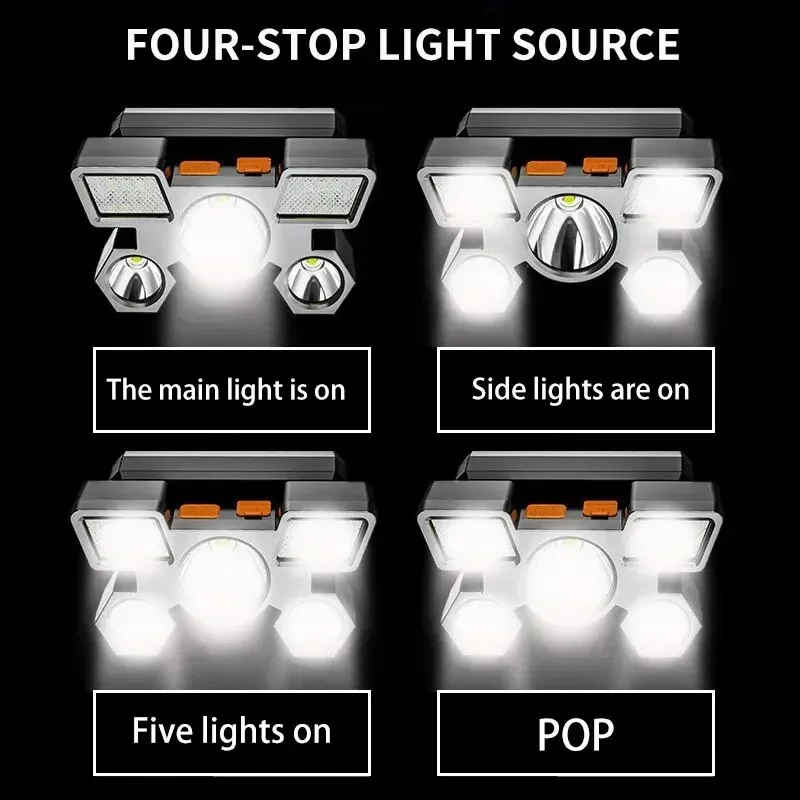 5 LED Flashlight Rechargeable  - Led Headlight Bulbs ulasan dan harga
