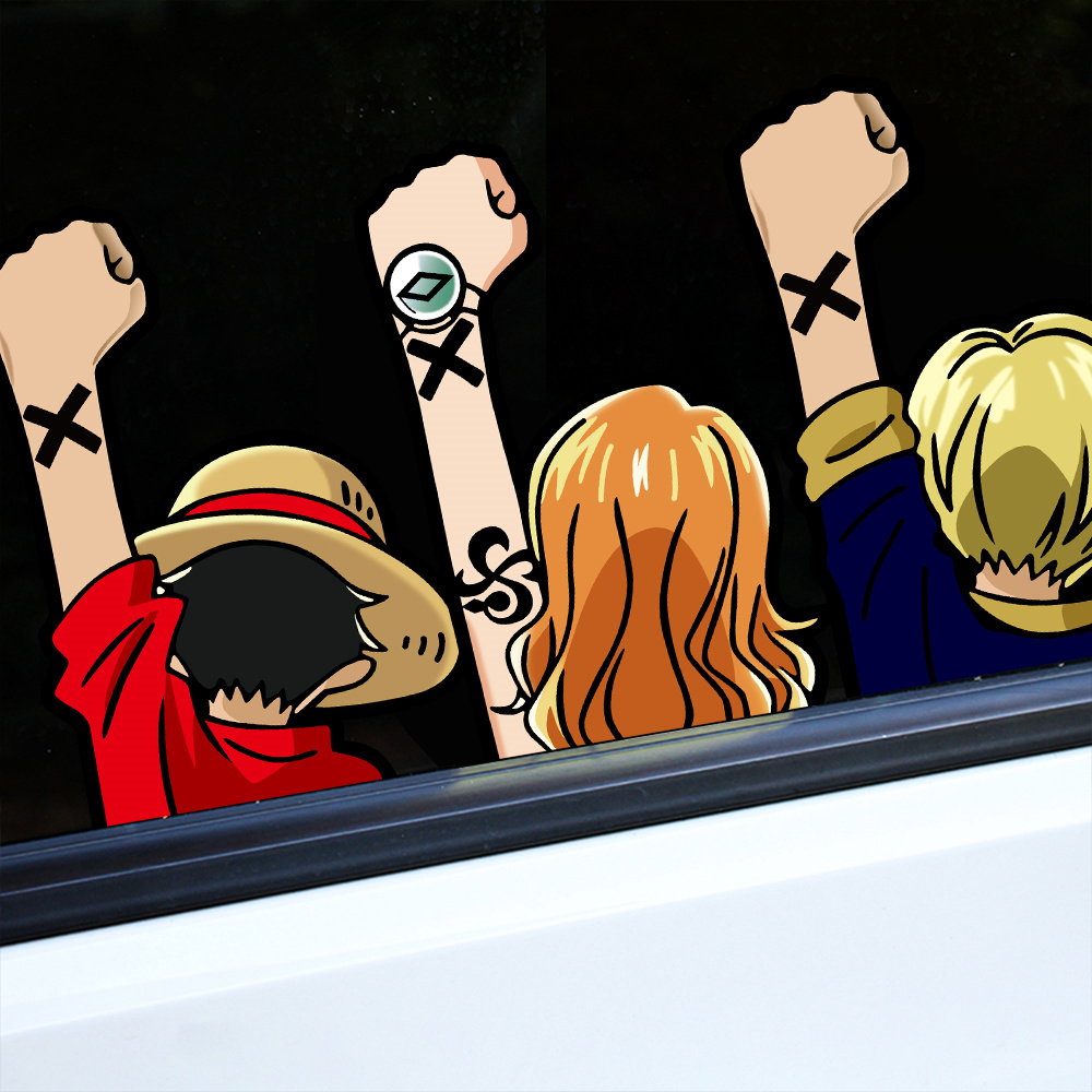 One Piece12cm creative car sti - Car Accessories Japanese ulasan dan harga