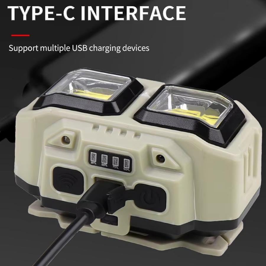 COB LED Headlamp Rechargeable  - Led Headlight Bulbs ulasan dan harga